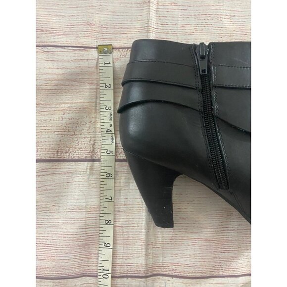 Coach And Four Black Leather Becky Women' Ankle Booties - 9.5M - Picture 10 of 14